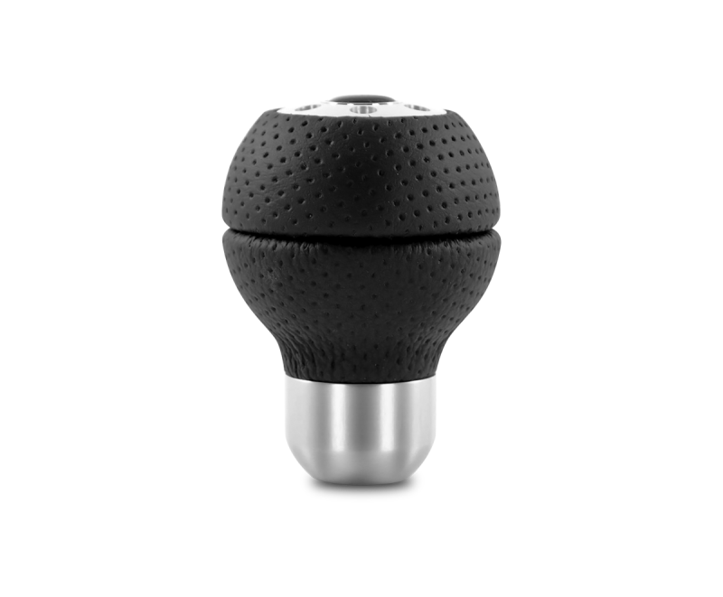 Momo Race Shift Knob - Black Airleather, Aluminum Insert-thumbmail-1