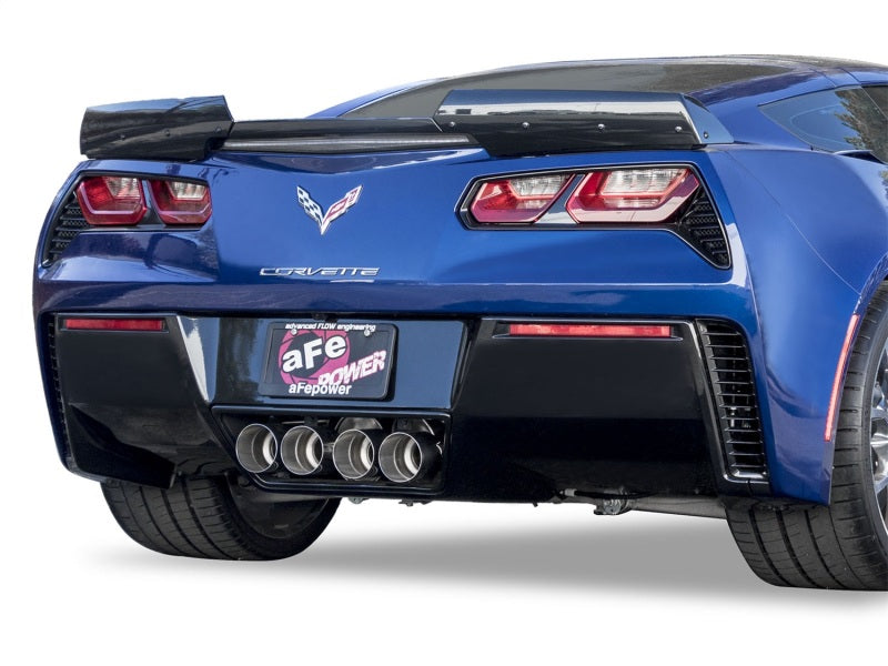 aFe MACHForce XP 3in-2 1/2in Axle Back 304SS Exhaust w/ Polished Tips 15-17 Chevy Corvette Z06-thumbmail-3