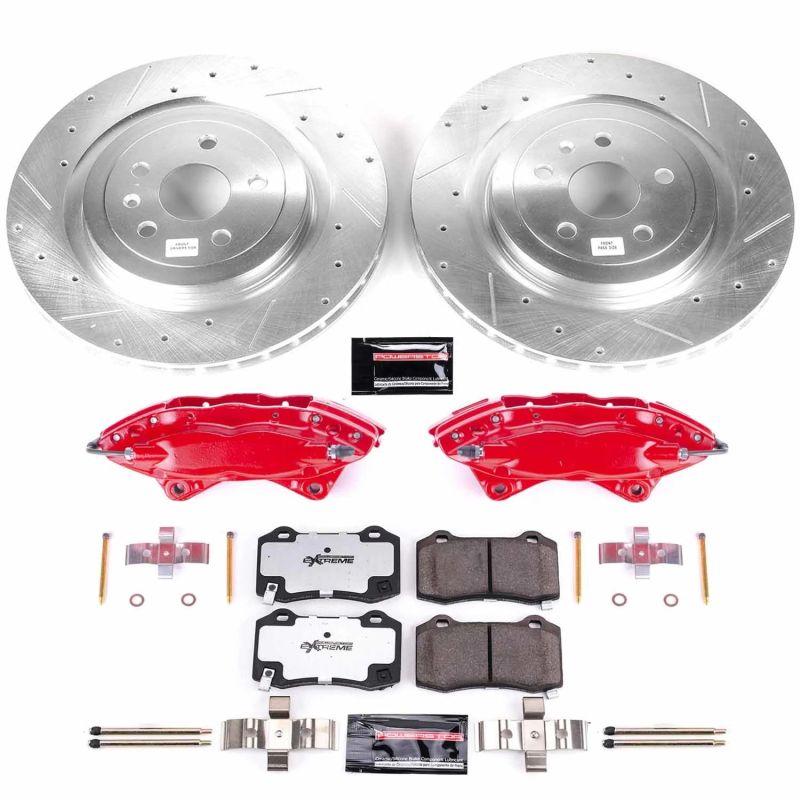 Power Stop 10-15 Chevrolet Camaro Rear Z26 Street Warrior Brake Kit w/Calipers-thumbmail-1