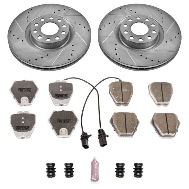 Power Stop 00-04 Audi A6 Quattro Front Z26 Street Warrior Brake Kit-thumbmail-1