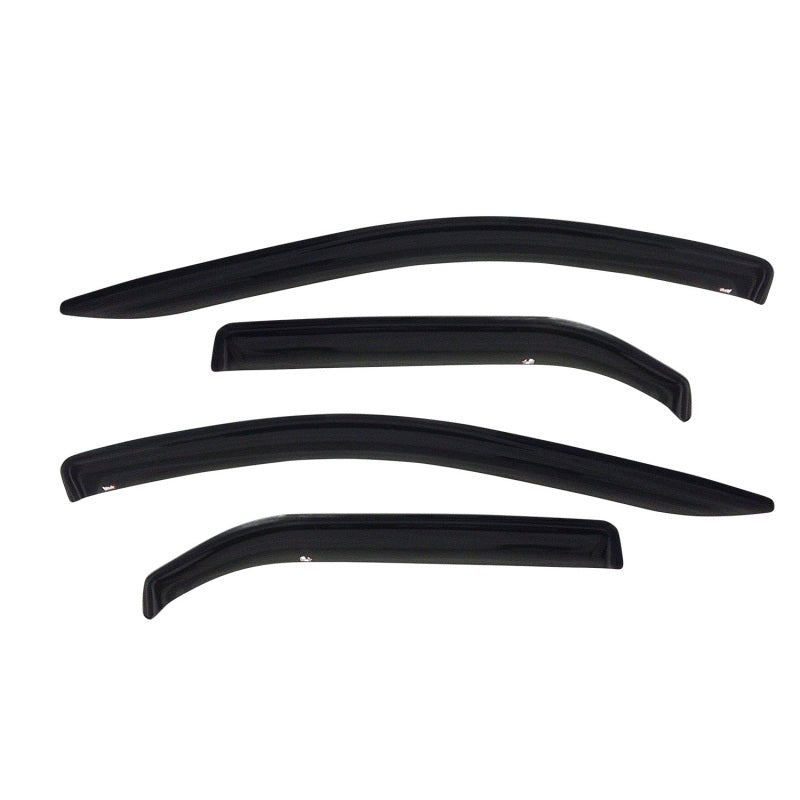 Westin 2004-2009 Mazda 3 Sedan Wade Slim Wind Deflector 4pc - Smoke-thumbmail-2