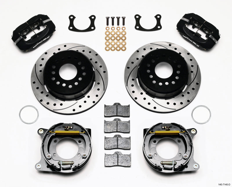 Wilwood Forged Dynalite P/S Park Brake Kit Drilled New Big Ford 2.50in Offset-thumbmail-1