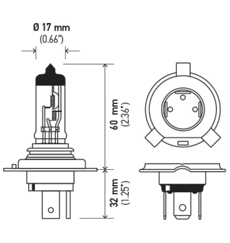 Hella Optilux H4 12V / 60/55W XY Xenon Yellow Bulb-thumbmail-11