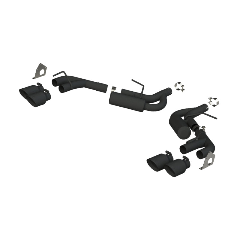MBRP 16-19 Chevrolet Camaro V6 2.5in BLK NPP Dual Axle Back Exhaust w/ 4in Quad Dual Wall Tips-thumbmail-2