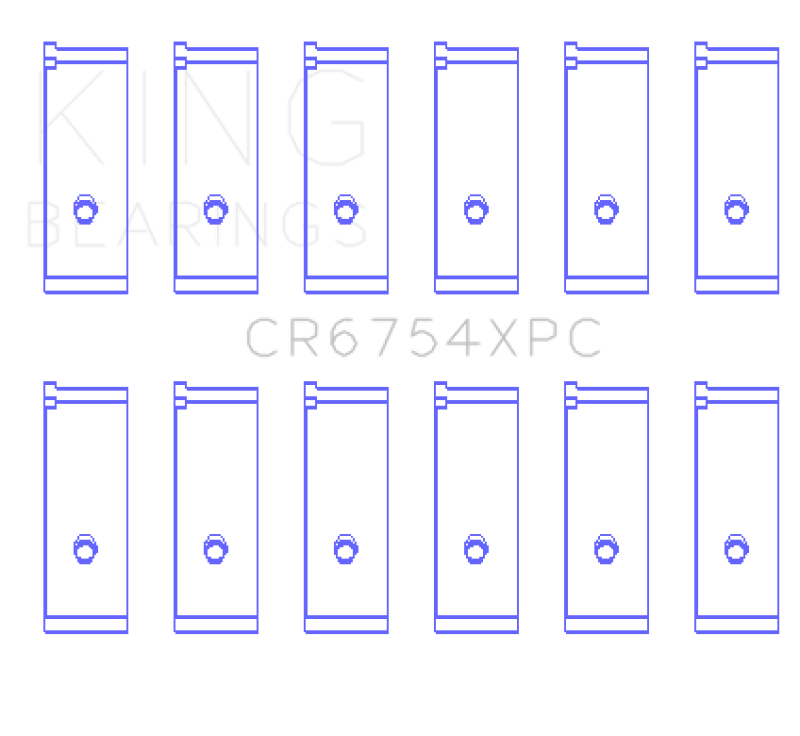 King Toyota2JZGE/2JZGTE 3.0L (Size .026) pMaxKote Performance Rod Bearing Set-thumbmail-2