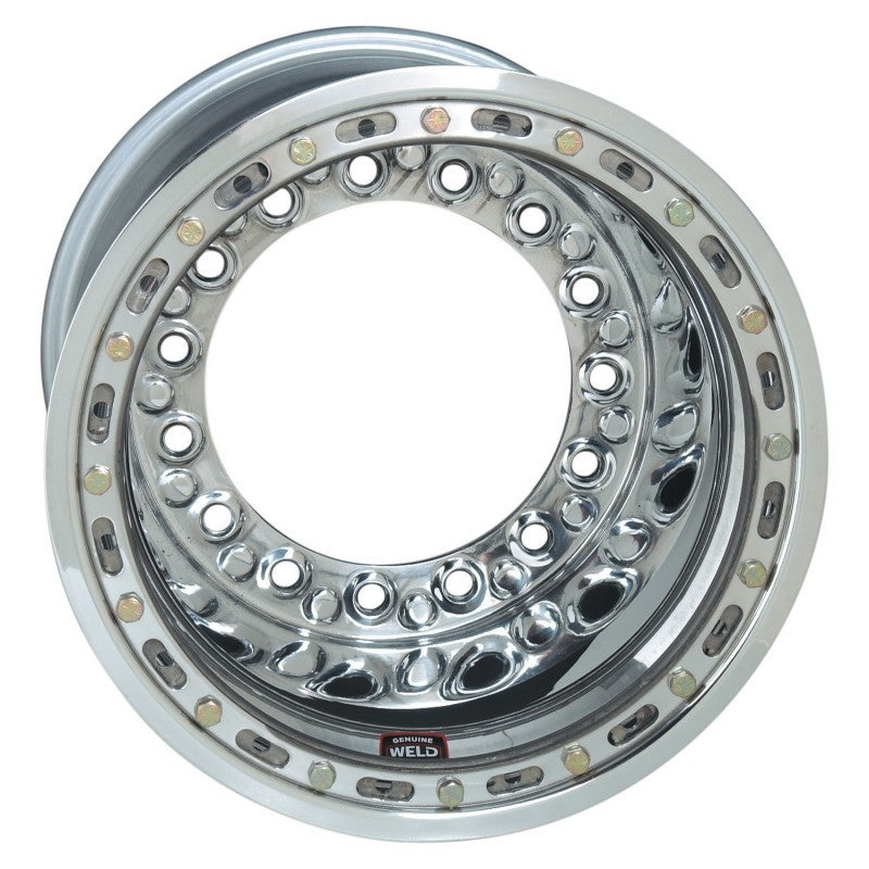 Weld Wide 5 XL Direct MT 15x14 / 5x10.25 BP / 5in. BS Polished Assembly - Mod Outer BL / No Cover-thumbmail-1