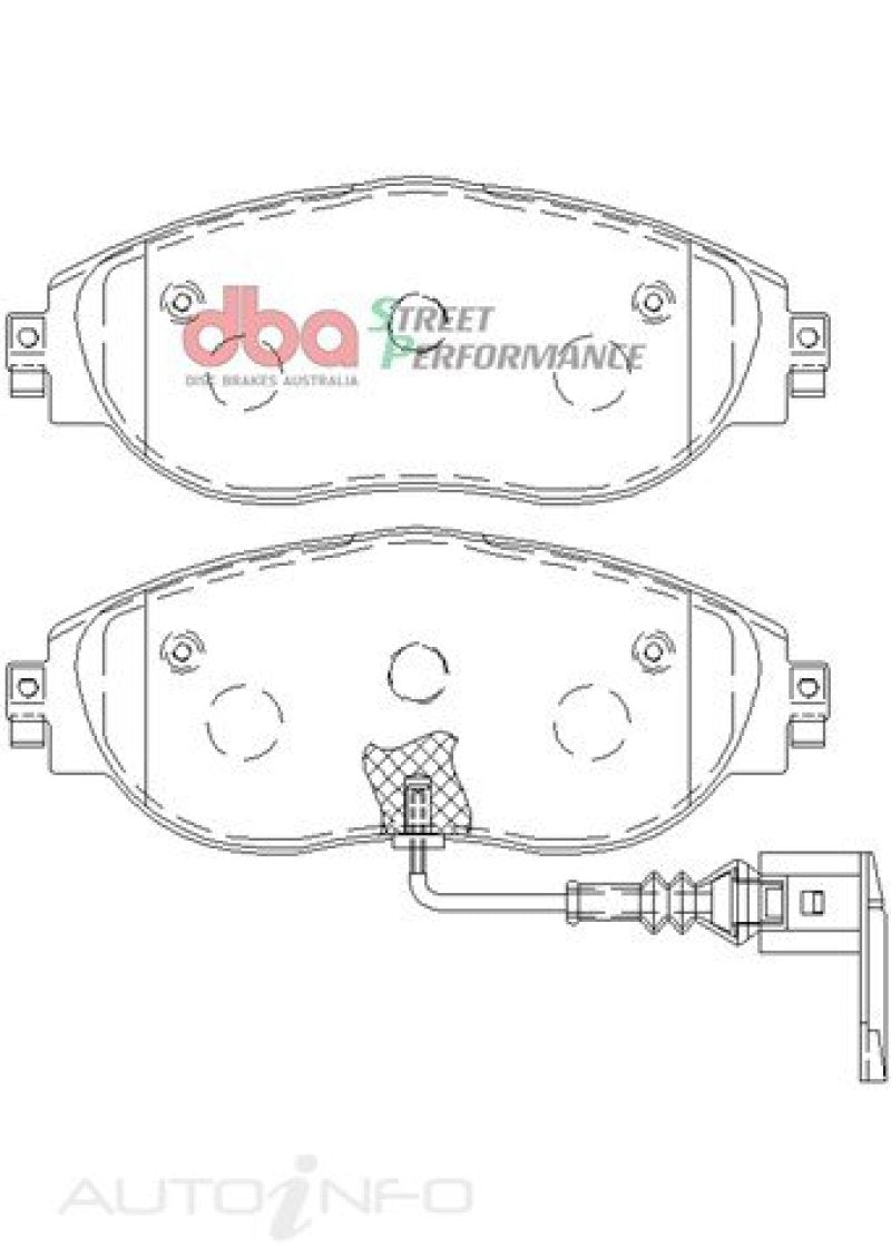 DBA 13-21 Volkswagen Golf R (MK7) SP Performance Front Brake Pads-thumbmail-5