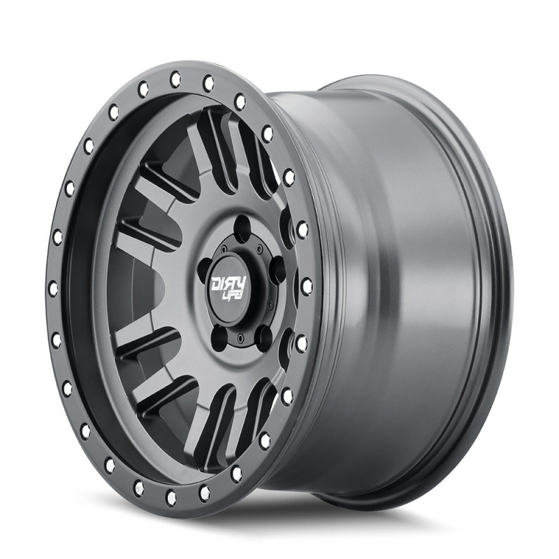 Dirty Life 9309 Canyon Pro 17x9/6x139.7 BP/0mm Offset/106mm Hub Satin Graphite Whl - Beadlock-thumbmail-3