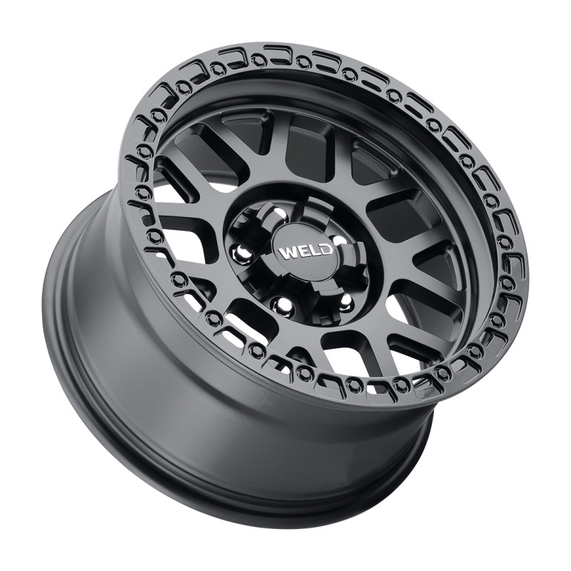 Weld Off-Road W104 17X9.0 Cinch 6X135 6X139.7 ET00 BS5.00 Satin Black Gloss Black 106.1-thumbmail-3