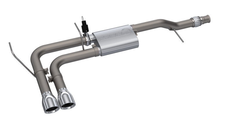 QTP 14-18 Chevy Silverado 1500 4.8L/5.3L EC/CC SB 304SS Screamer Cat-Back Side Exit w/4.5in Tips-thumbmail-4