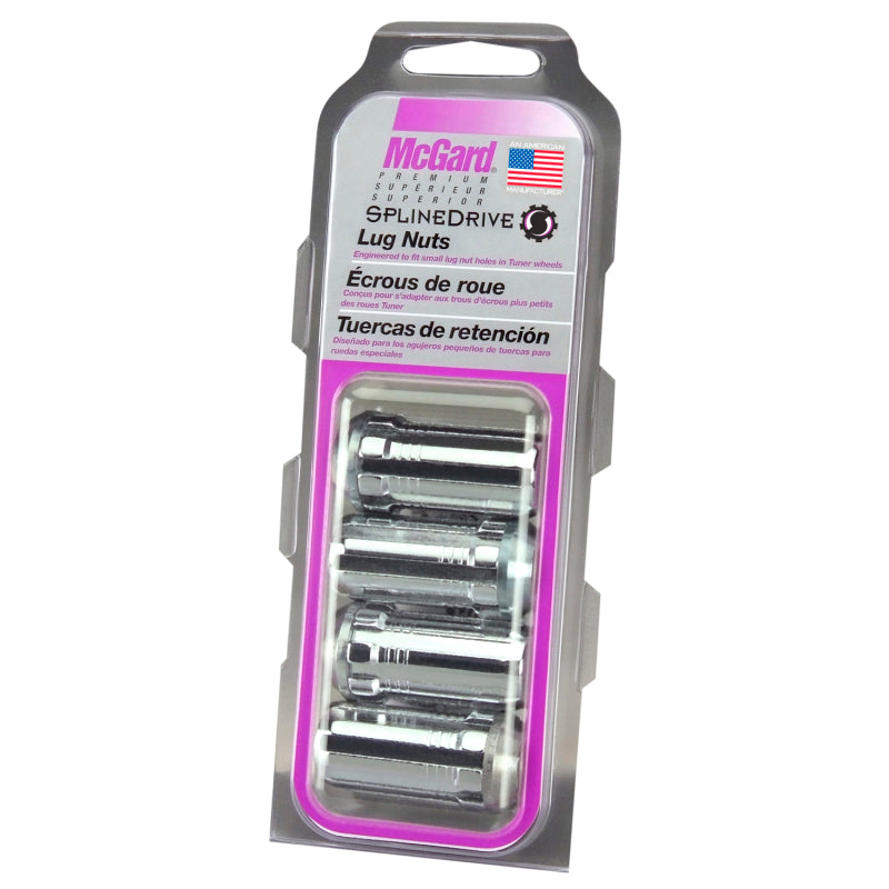 McGard SplineDrive Lug Nut (Cone Seat) M14X1.5 / 1.935in. Length (4-Pack) - Chrome (Req. Tool)-thumbmail-7