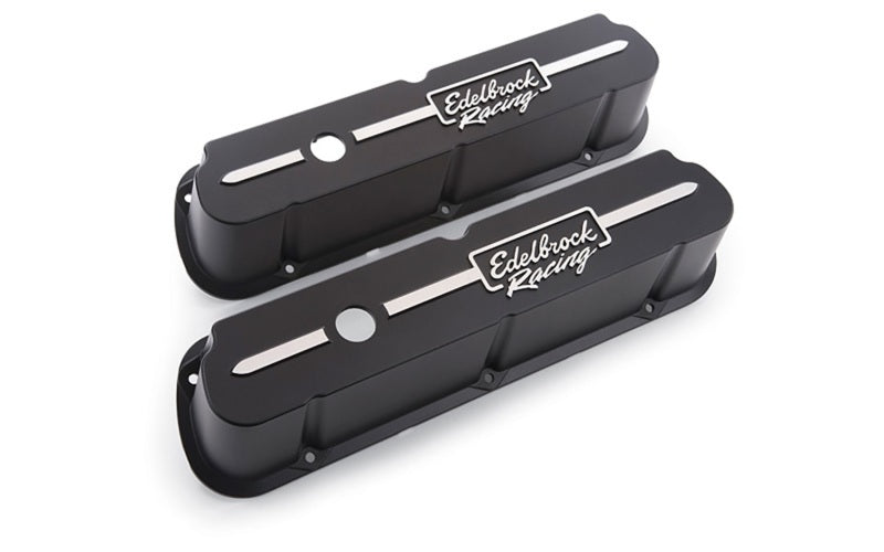 Edelbrock Valve Cover Racing Series Ford 289-302-351W CI V8 Tall Black-thumbmail-2