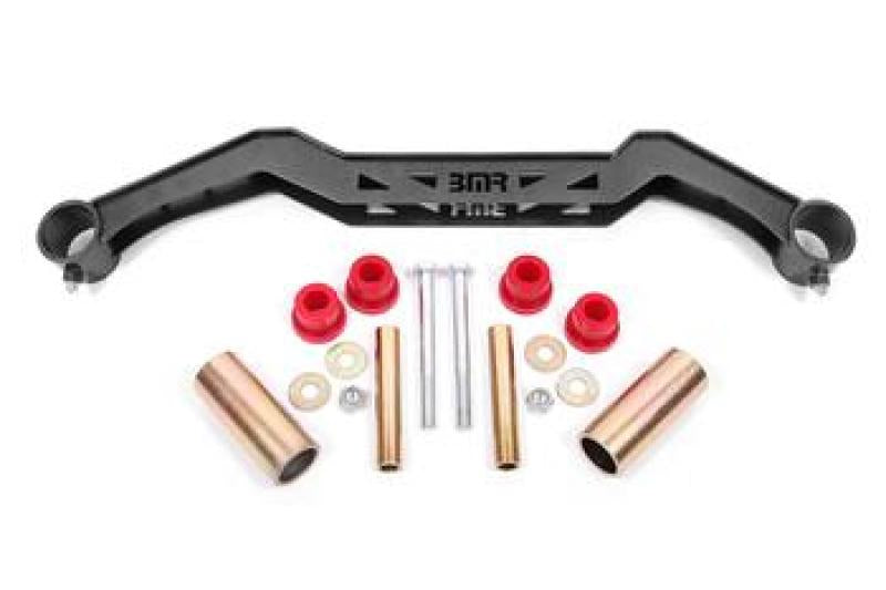 BMR 79-93 Ford Mustang Transmission Crossmember TH350/PG/700R4/C4/C6/AOD/4L60 - Black Hammertone-thumbmail-1