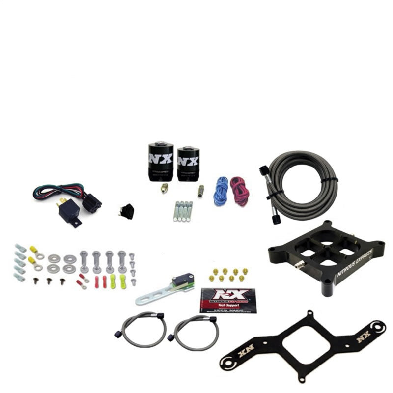 Nitrous Express 4150 Single Entry Crossbar Nitrous Plate Kit RNC (250-750HP) w/o Bottle-thumbmail-2