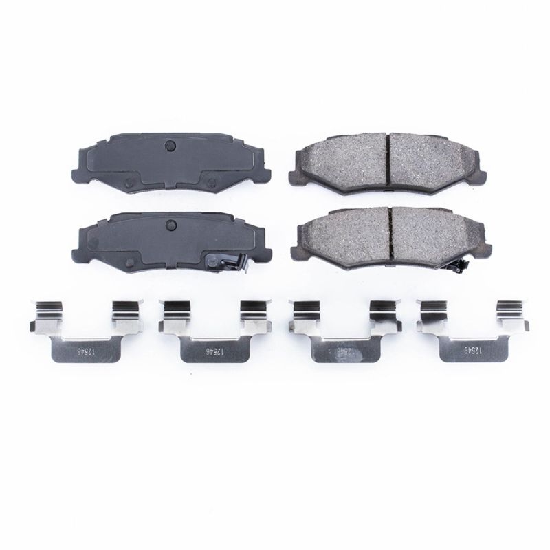 Power Stop 04-09 Cadillac XLR Rear Z17 Evolution Ceramic Brake Pads w/Hardware-thumbmail-1