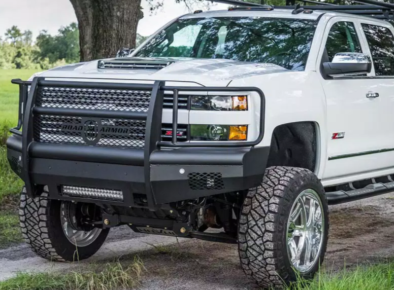 Road Armor 15-19 Chevy 2500 Vaquero Front Bumper Full Guard - Tex Blk-thumbmail-7