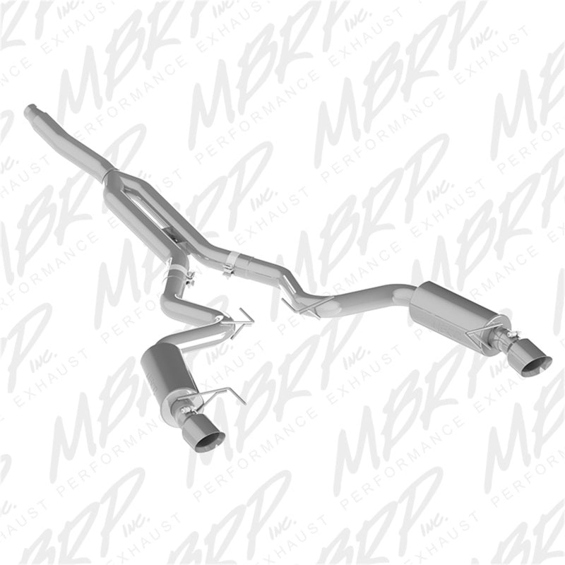 MBRP 15-18 Ford Mustang EcoBoost 2.3L Alum 3in Cat Back Dual Split Rear Exit (Street Version)-thumbmail-2