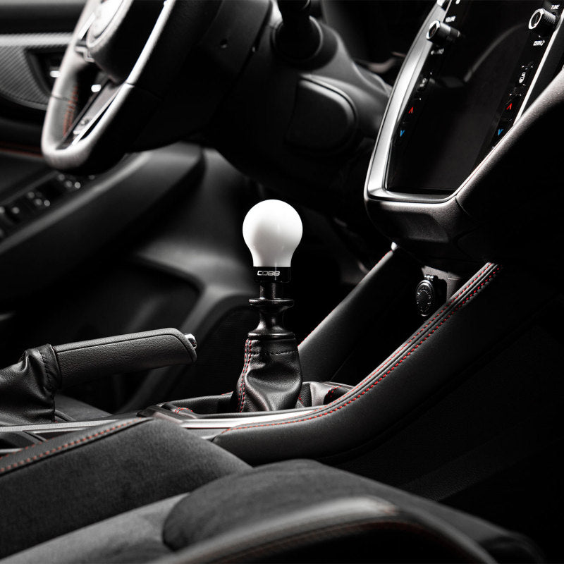 Cobb Subaru 6-Speed Weighted COBB Shift Knob - White (Incl. Both Red + Blk Collars)-thumbmail-7