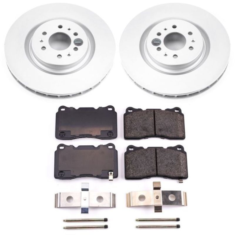Power Stop 04-07 Cadillac CTS Front Z17 Evolution Geomet Coated Brake Kit-thumbmail-1