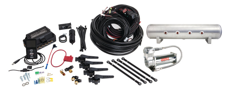 Air Lift Performance 3H (3/8 Air Line 4 Gal 7-Port  Raw Aluminum Tank VIAIR 444C Comp)-thumbmail-1
