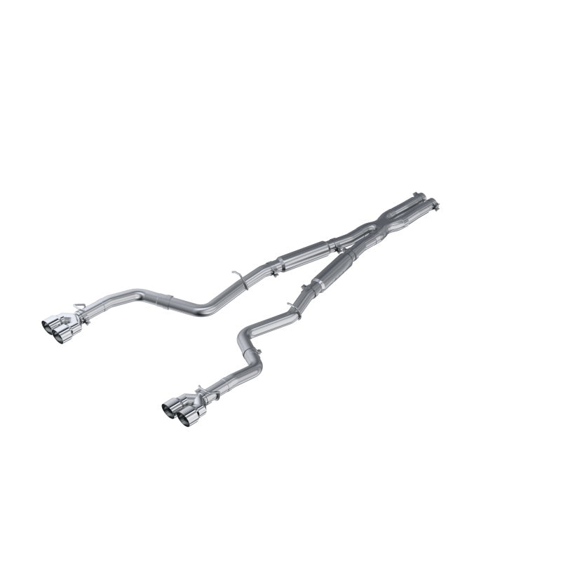 MBRP 15-16 Dodge Challenger RT 5.7L Aluminized Steel 3in Dual Rear Cat-back Quad Tips - Street-thumbmail-2