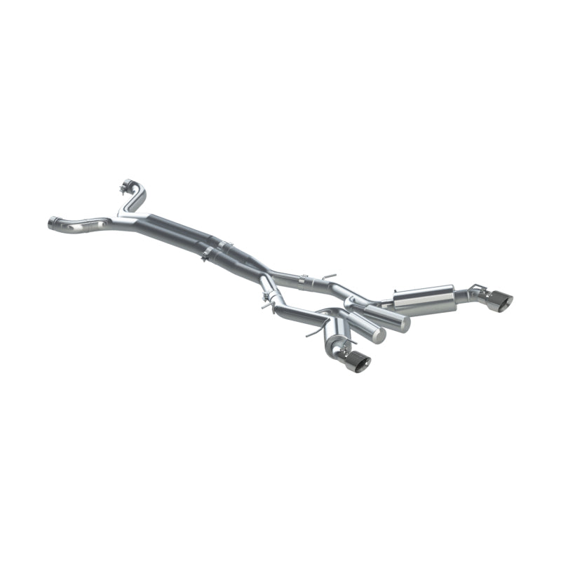 MBRP 16-19 Chevrolet Camaro SS 6 Speed 3in Dual Cat Back w/ 4.5in OD Tips - 409 (Non NPP Models)-thumbmail-2