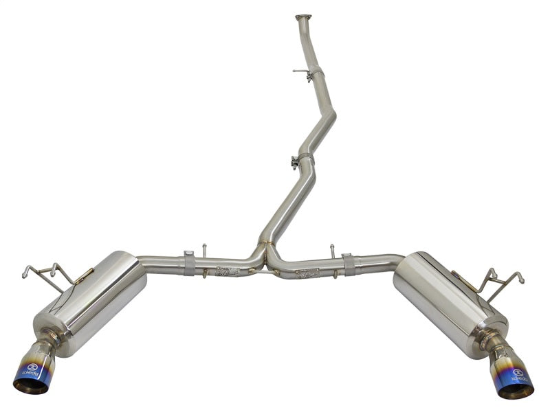 aFe POWER Takeda 16-17 Honda Civic I4-1.5L (t) 2.5-2.25in 304 SS CB Dual-Exit Exhaust Blue Tips-thumbmail-13