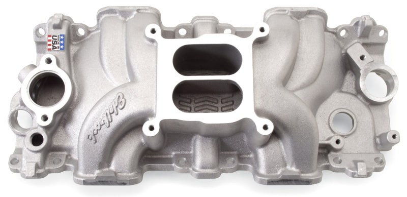 Edelbrock Intake Manifold Single Quad Perf RPM Chevrolet 348/409 Inwin Big Block Small Port-thumbmail-3