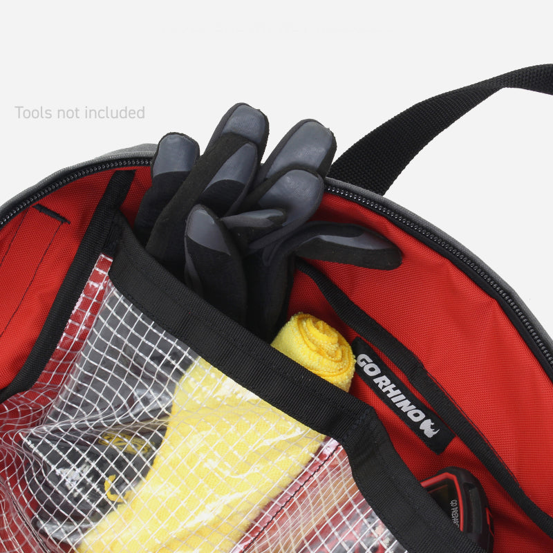 Go Rhino XVenture Gear Recovery Bag (7.5x11.5x18in. Closed) 12oz Waxed Canvas - Black-thumbmail-7