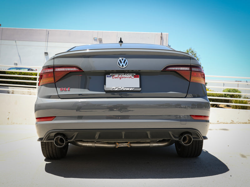 afe 19-21 VW Jetta GLI (MKVII) L4-2.0L (t) MACH Force-Xp 304 SS Cat-Back Exhaust System Carbon Tips-thumbmail-4