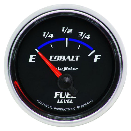 Autometer Cobalt 52mm 0 E/90 F SSE Fuel Level Gauge