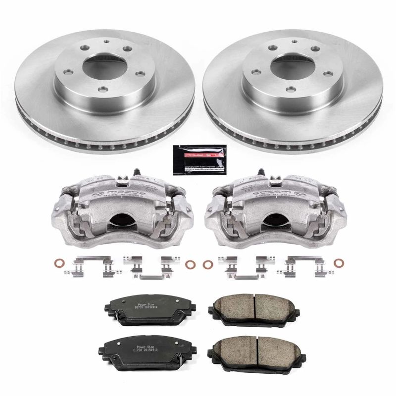 Power Stop 14-16 Mazda 3 Front Autospecialty Brake Kit w/Calipers-thumbmail-1