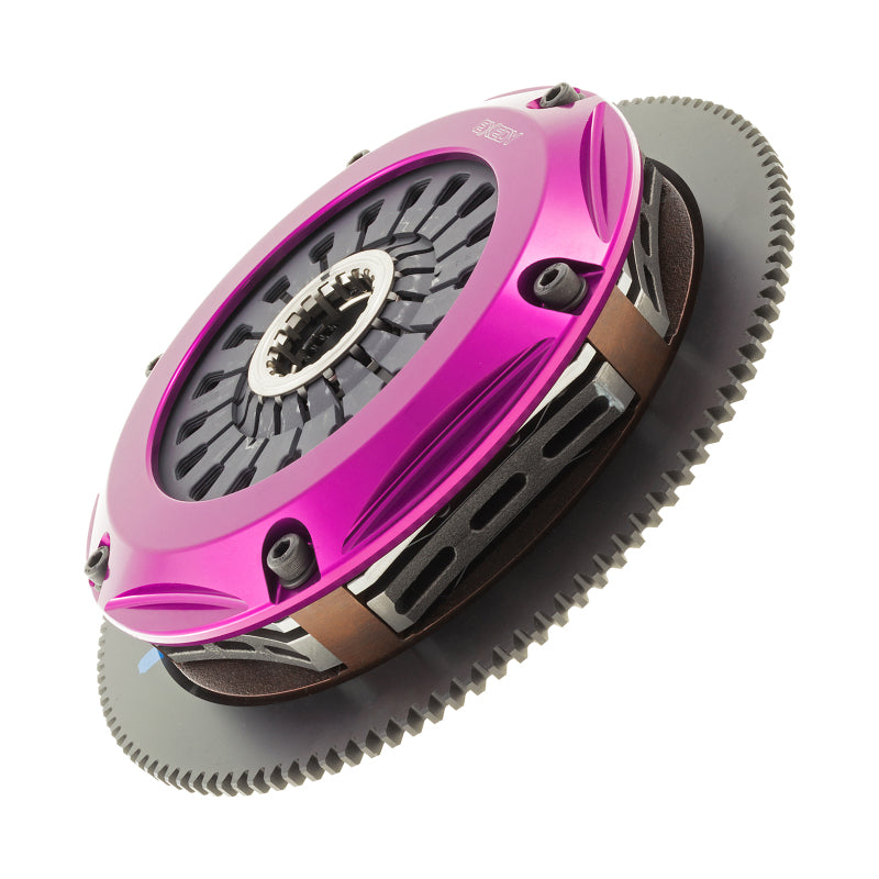 Exedy 2005-2005 Saab 9-2X Aero H4 Hyper Twin Cerametallic Clutch Sprung Center Disc Pull Type Cover-thumbmail-6