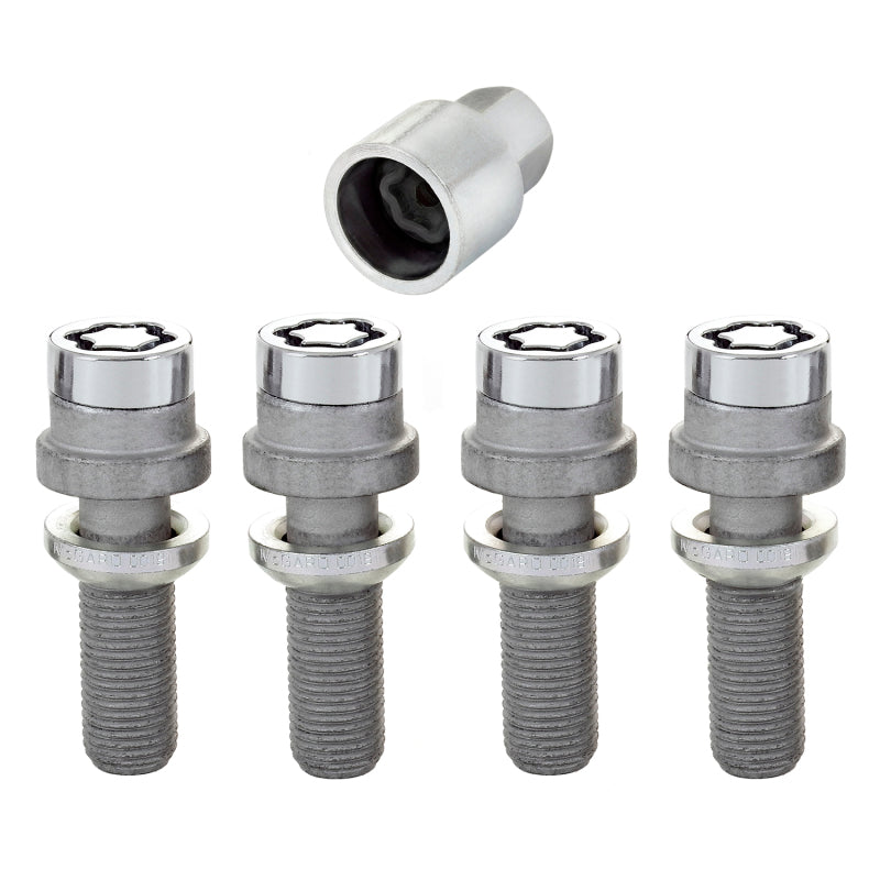 McGard Wheel Lock Bolt Set - 4pk. (Radius Seat) M14X1.5 / 19mm Hex / 35.4mm Shank Length - Chrome-thumbmail-7