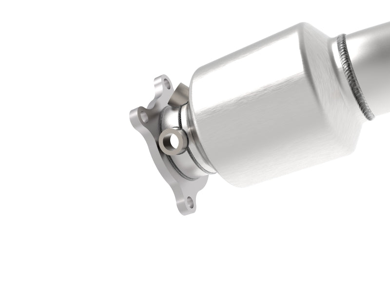 aFe 09-16 Audi A4/A5 (B8) L4-2.0L (t) Twisted Steel 3in. Downpipe - 304 Stainless w/ Cat-thumbmail-7