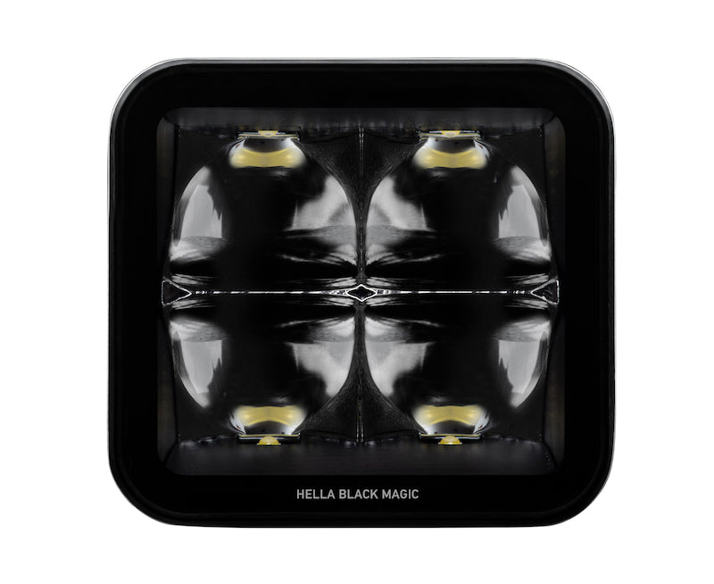 Hella Universal Black Magic 3.2in L.E.D. Cube Kit - Flood Beam (Long Range)-thumbmail-18