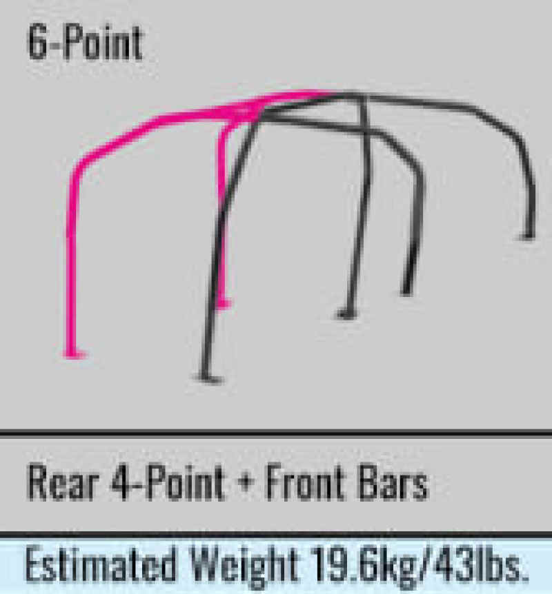 Cusco D1 Chromoly 4/5-Psgr 6-PT DASH-THRU Roll Cage Subaru GVB STi 11-14 (S/O/No CNCL) CUSCO BLUE-thumbmail-1