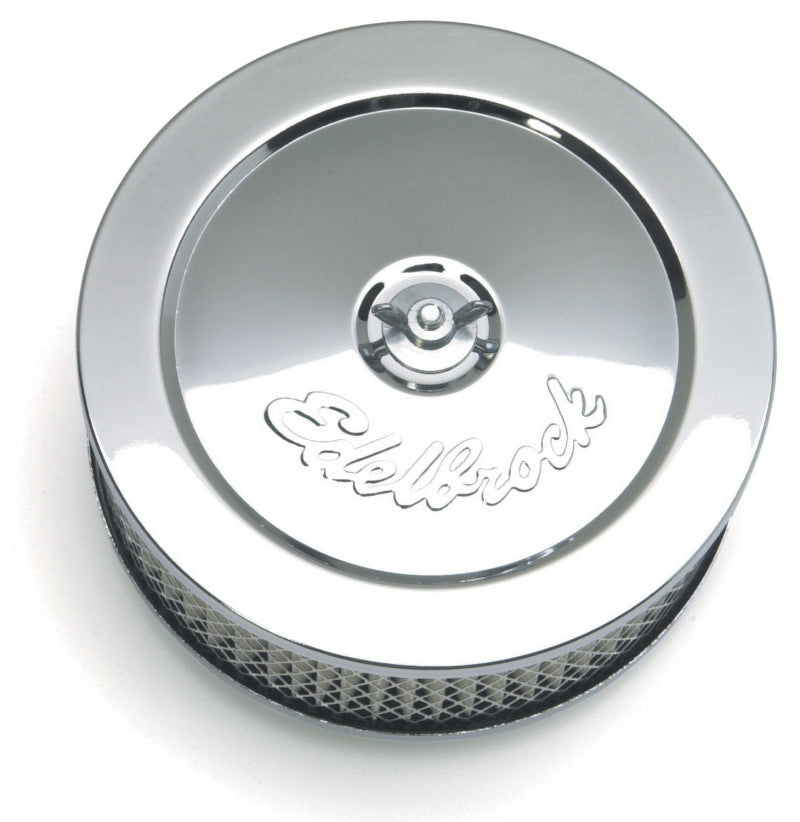 Edelbrock Air Cleaner Pro-Flo Series Round Steel Top Paper Element 6In Dia X 3 625In Chrome-thumbmail-3