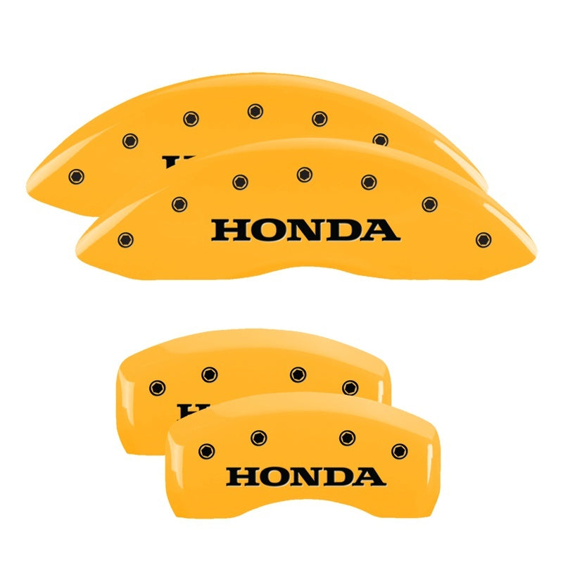 MGP 4 Caliper Covers Engraved Front 2015/Civic Engraved Rear 2015/Civic Red finish silver ch-thumbmail-3