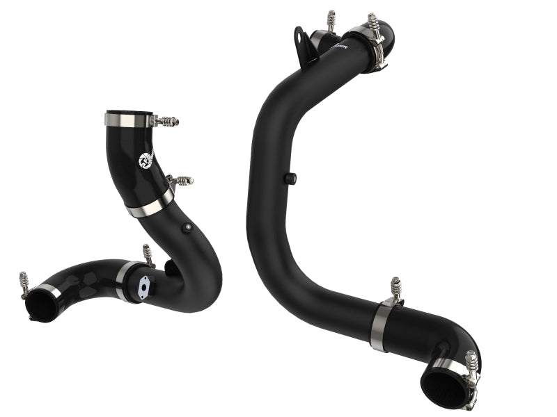 aFe BladeRunner 15-20 VW GTI (MKVII) L4-2.0L (t) Aluminum Hot and Cold Charge Pipe Kit Black-thumbmail-1