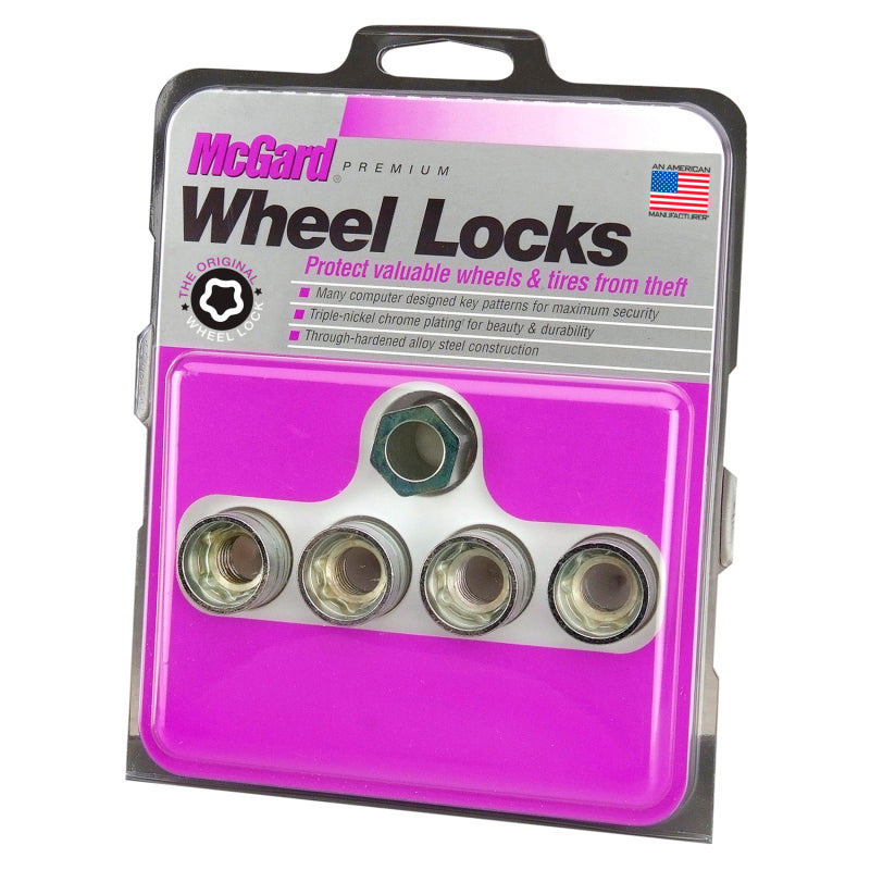 McGard Wheel Lock Nut Set - 4pk. (Under Hub Cap / Cone Seat) M14X1.5 / 22mm Hex / .893in. Length-thumbmail-4