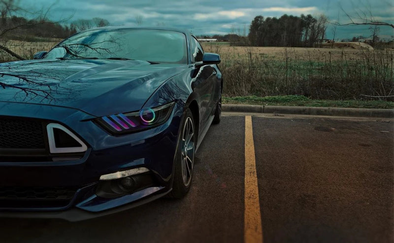 Oracle 15-17 Ford Mustang V6/GT/Shelby Dynamic DRL Upgrade w/ Halo Kit - ColorSHIFT - Dynamic-thumbmail-8
