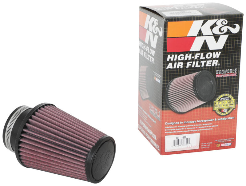 K&N Universal Clamp-On Air Filter 3in Flange ID x 5in Base OD x 3.5in Top OD x 6in Height-thumbmail-3