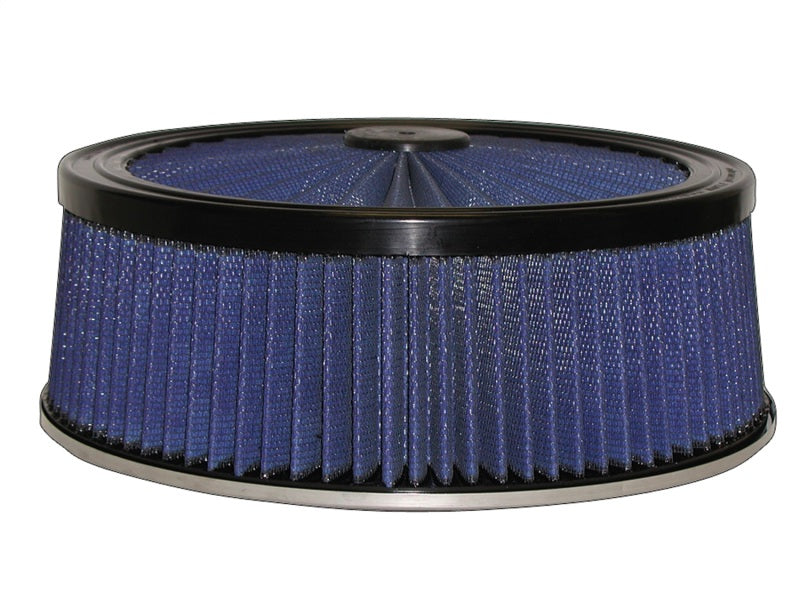 aFe MagnumFLOW Air Filters Round Racing P5R A/F TOP Racer 14D x 5H (Blk/Blue)-thumbmail-1