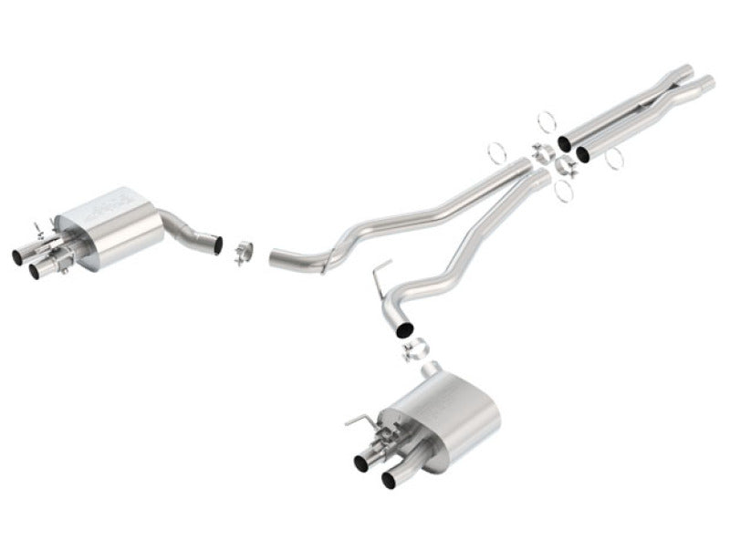 Borla 15-16 Ford Mustang Shelby GT350 5.2L ATAK Cat Back Exhaust (Uses Factory Valence)-thumbmail-2