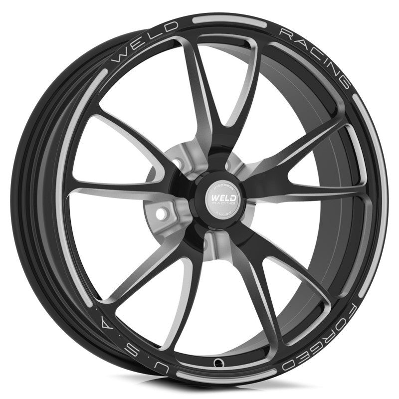 Weld Full Throttle 1-Piece 17x4.5 / 5x4.5 BP / 2.25in. BS Black Wheel - Non-Beadlock-thumbmail-1
