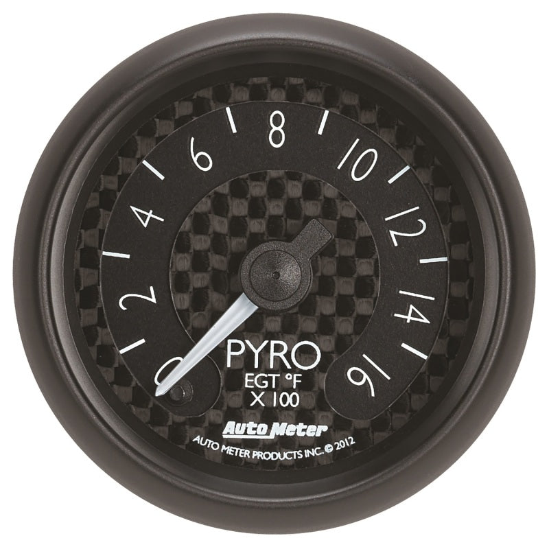Autometer GT Series 52mm Full Sweep Electronic 0-1600 Deg F EGT/Pyrometer Gauge-thumbmail-1