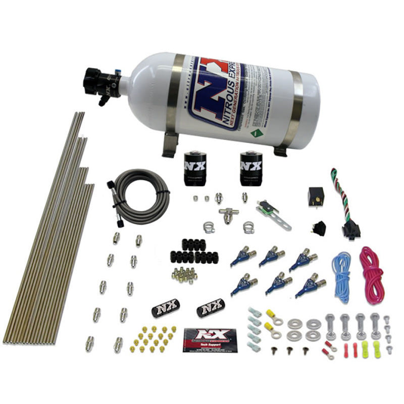 Nitrous Express V6AN Gasoline EFI Nitrous Kit (150-375HP) w/10lb Bottle-thumbmail-2