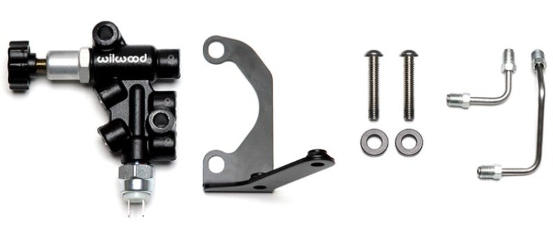 Wilwood Tandem Master Cylinder Mounting Bracket R/H Kit w/ Prop Valve-thumbmail-1