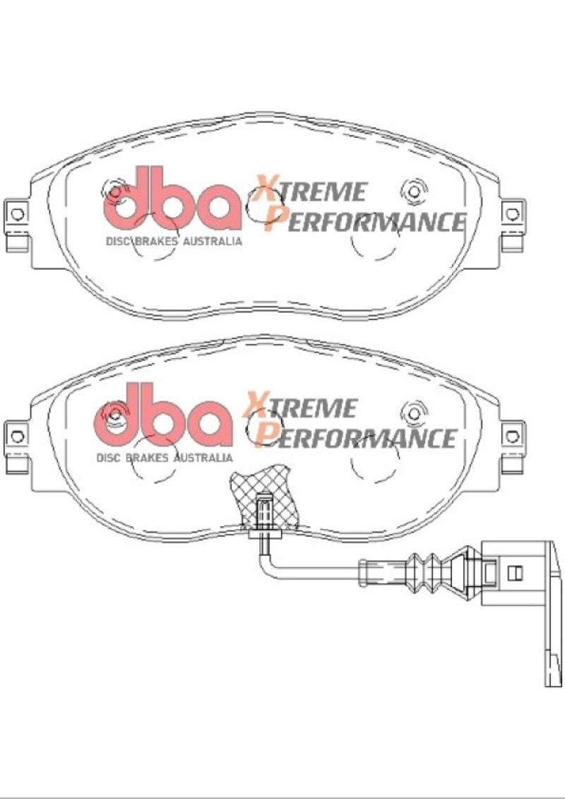 DBA 13-21 Volkswagen Golf R (MK7) XP Performance Front Brake Pads-thumbmail-5